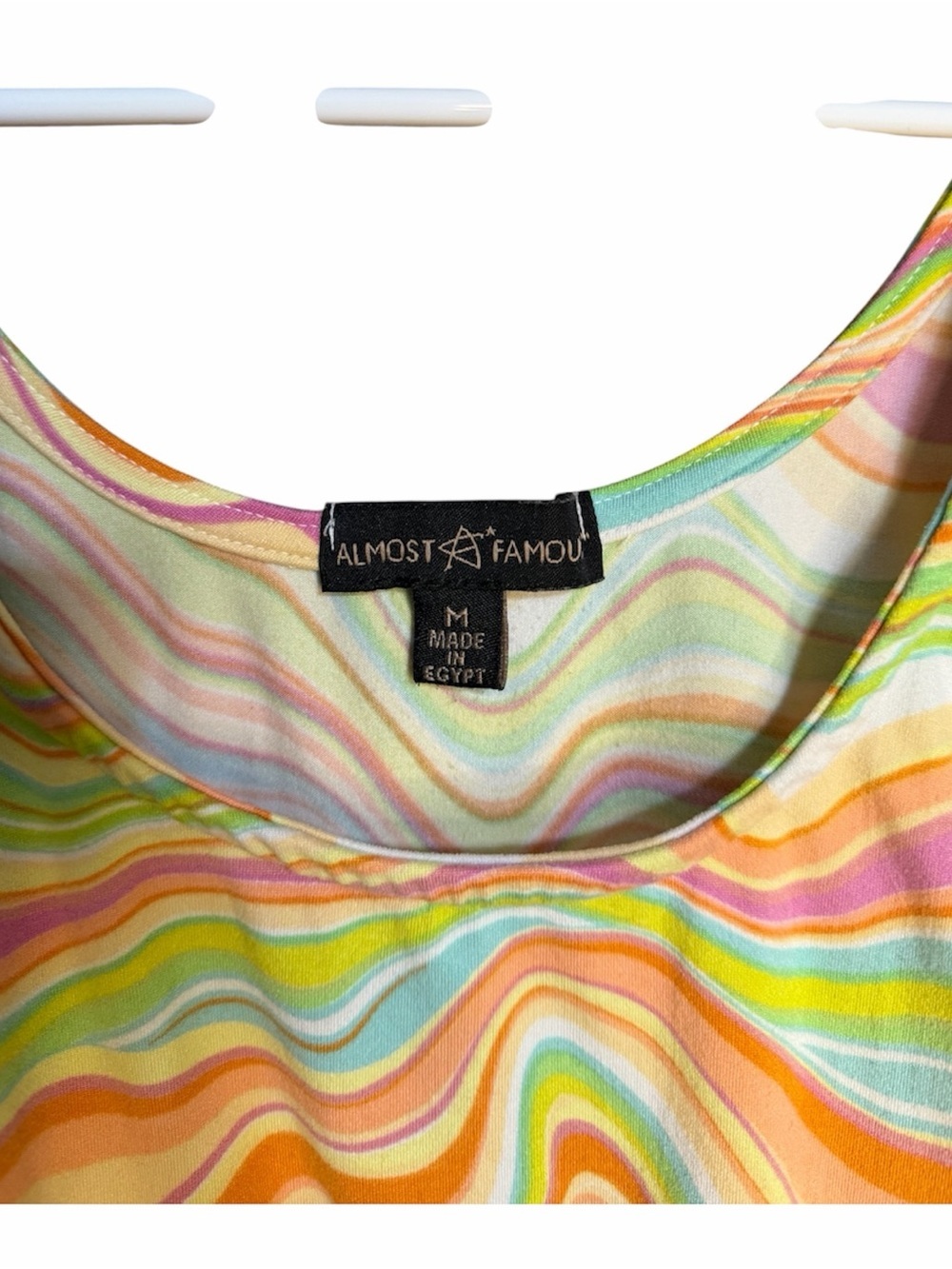 Almost Famous Pastel Swirl Long Sleeve Bodysuit - Picture 3 of 4